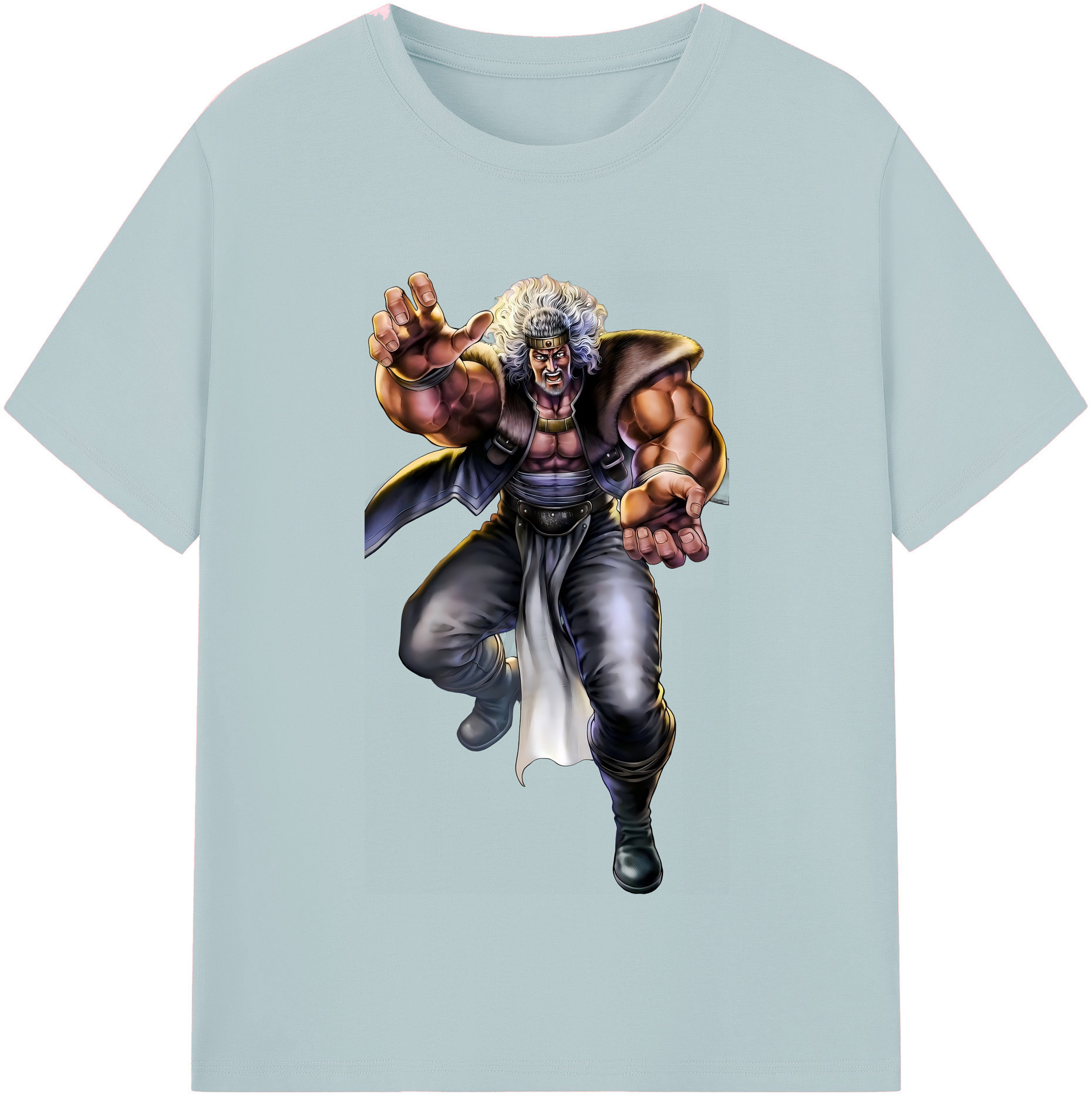 （画像用） 北斗の拳 Fist of the North Star 綿100％半袖Tシャツ（フロントプリント）